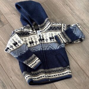 2T wool alpaca sweater fr Ecuador